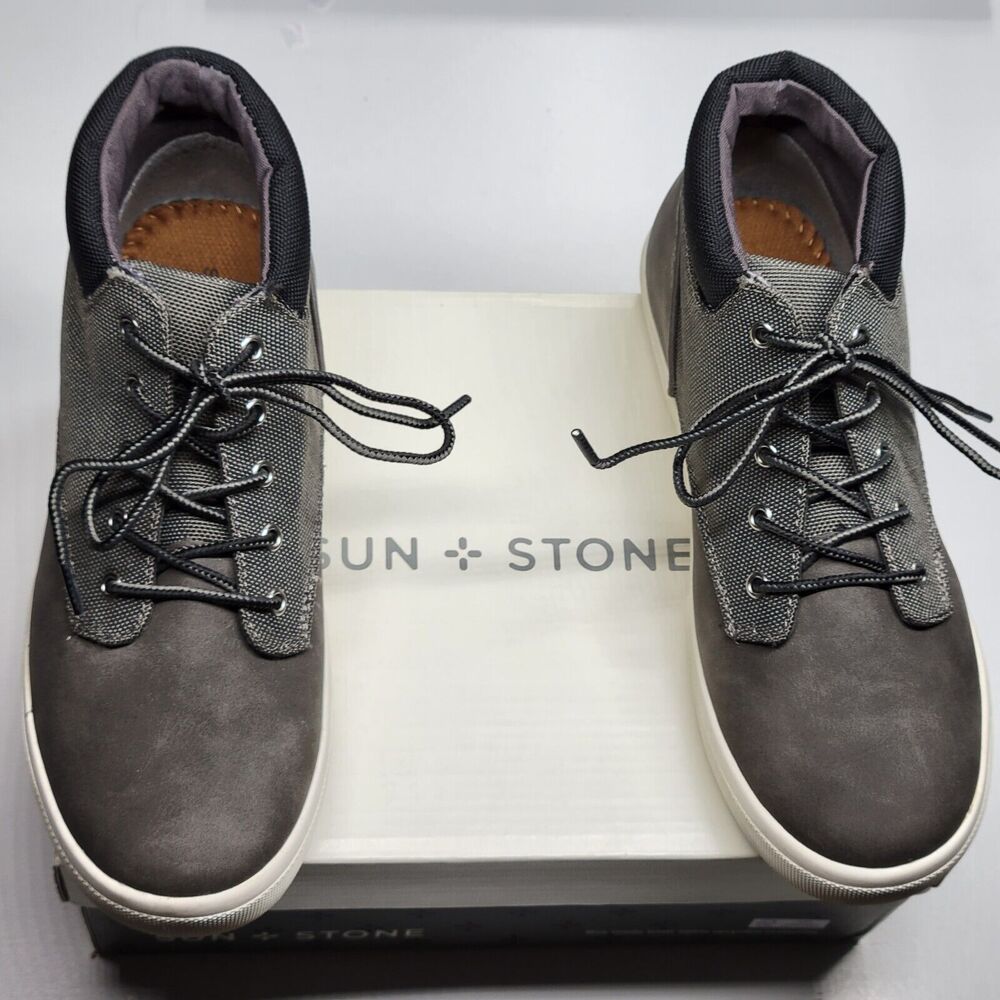 Sun + Stone Kids Boys 5M Gray Devin Boot New In Box (Store Floor Sample)